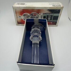 Mikasa Monterey Wine Bottle Stopper Austria Crystal Elegant Vintage Stopper